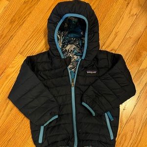 Patagonia reversible down sweater hoodie 3T
